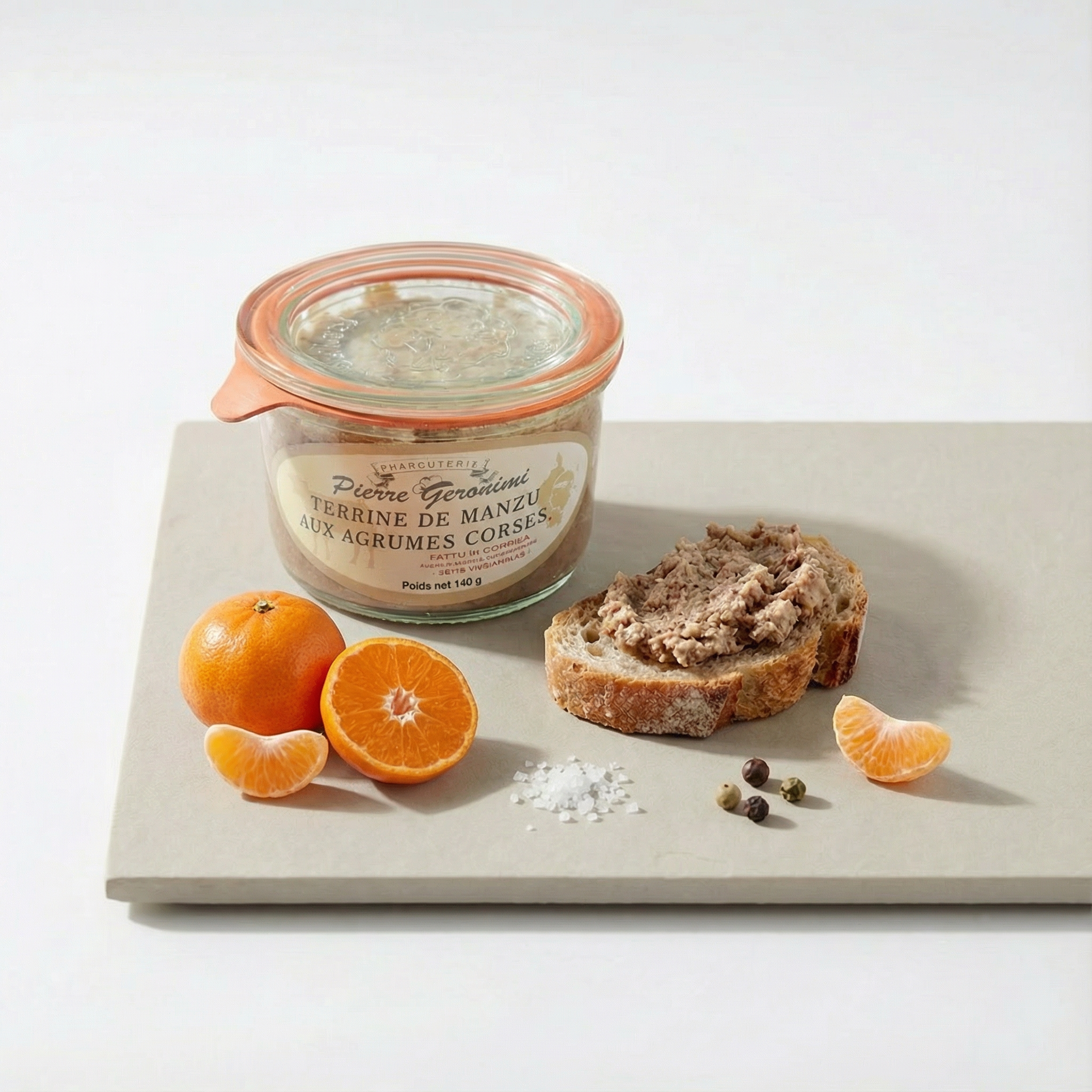 Terrine de Manzu aux agrumes