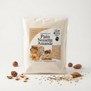 Préparation Pain aux noisettes et amandes