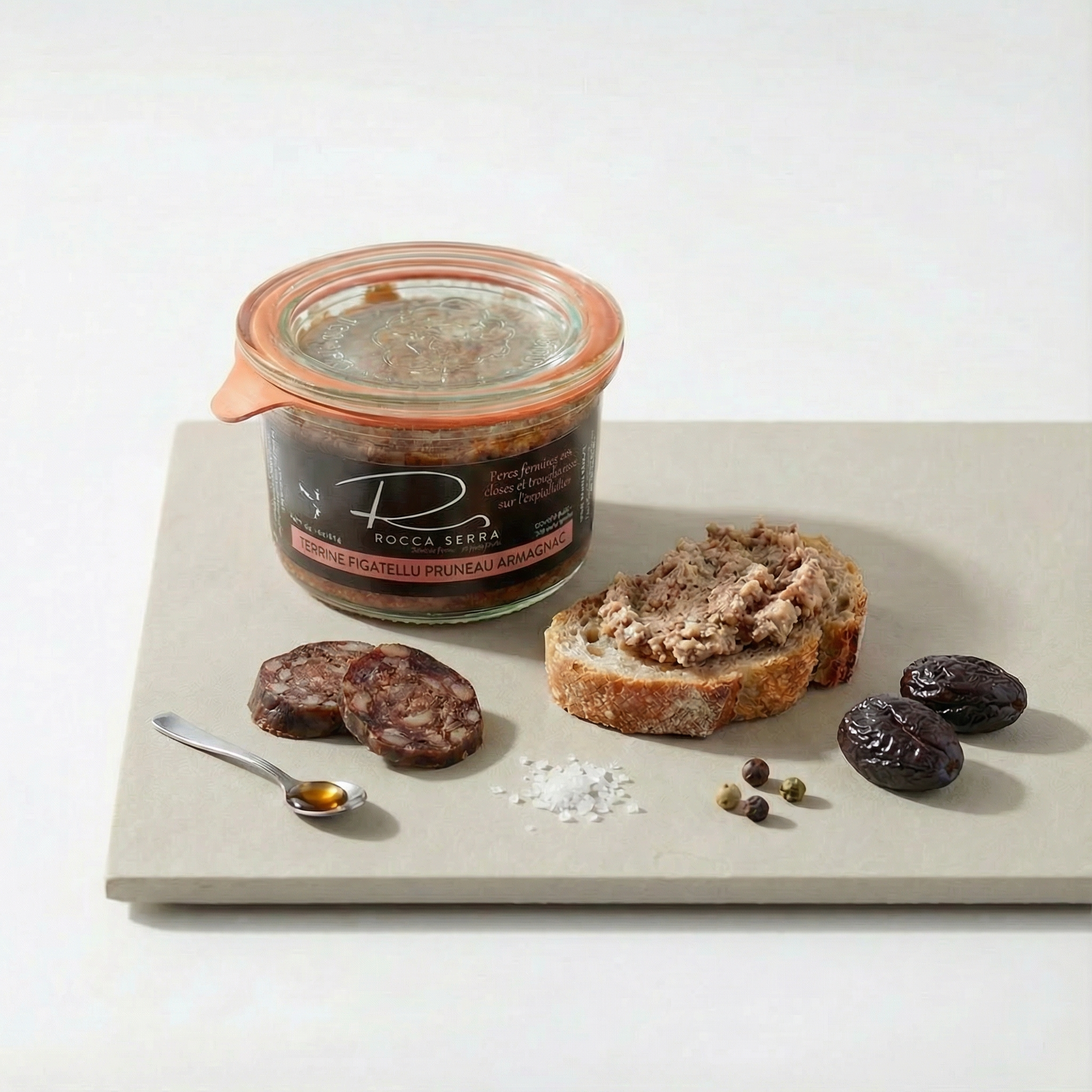 Terrine figatellu pruneau armagnac